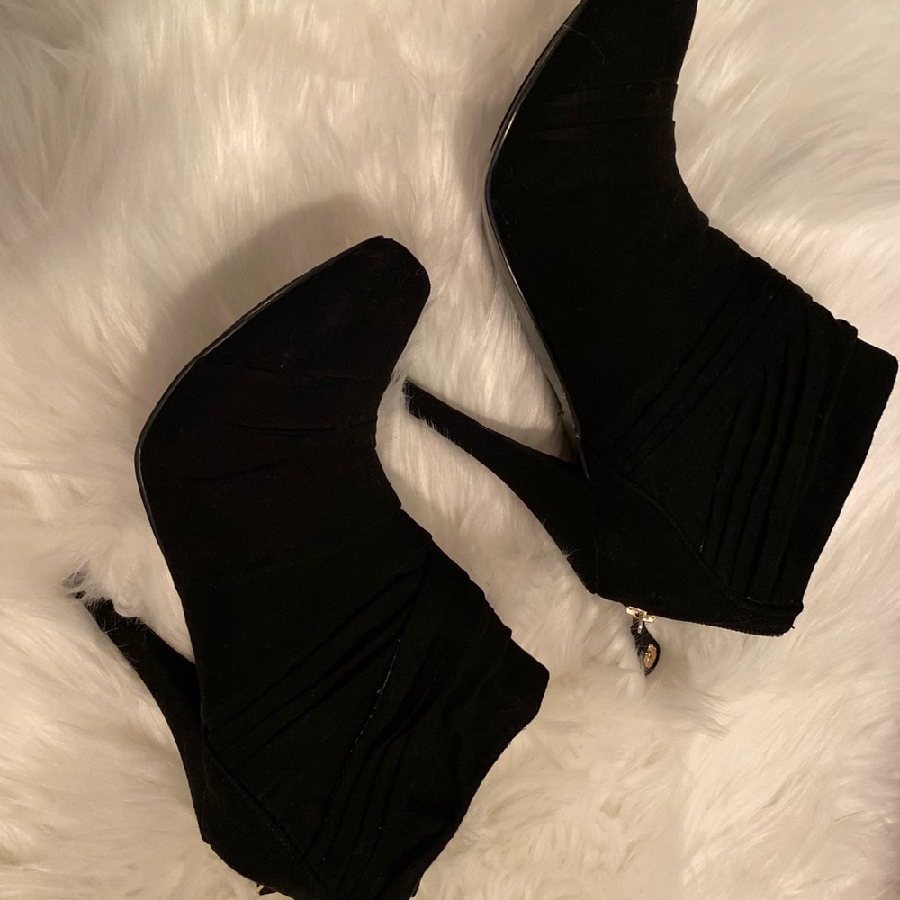 Guess Black fabric ankle boots
